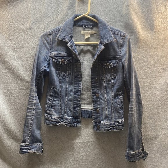 Label Of Graded Goods Jackets & Blazers - L.O.G.G Women Sz 4 JEAN JACKET Label of Graded GOODS Medium Wash Distressed